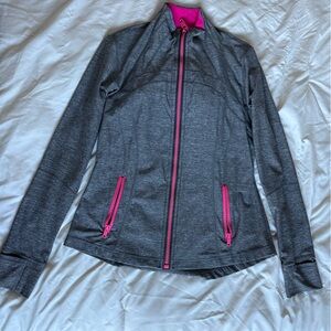 Lululemon Gray Jacket with Pink Accents